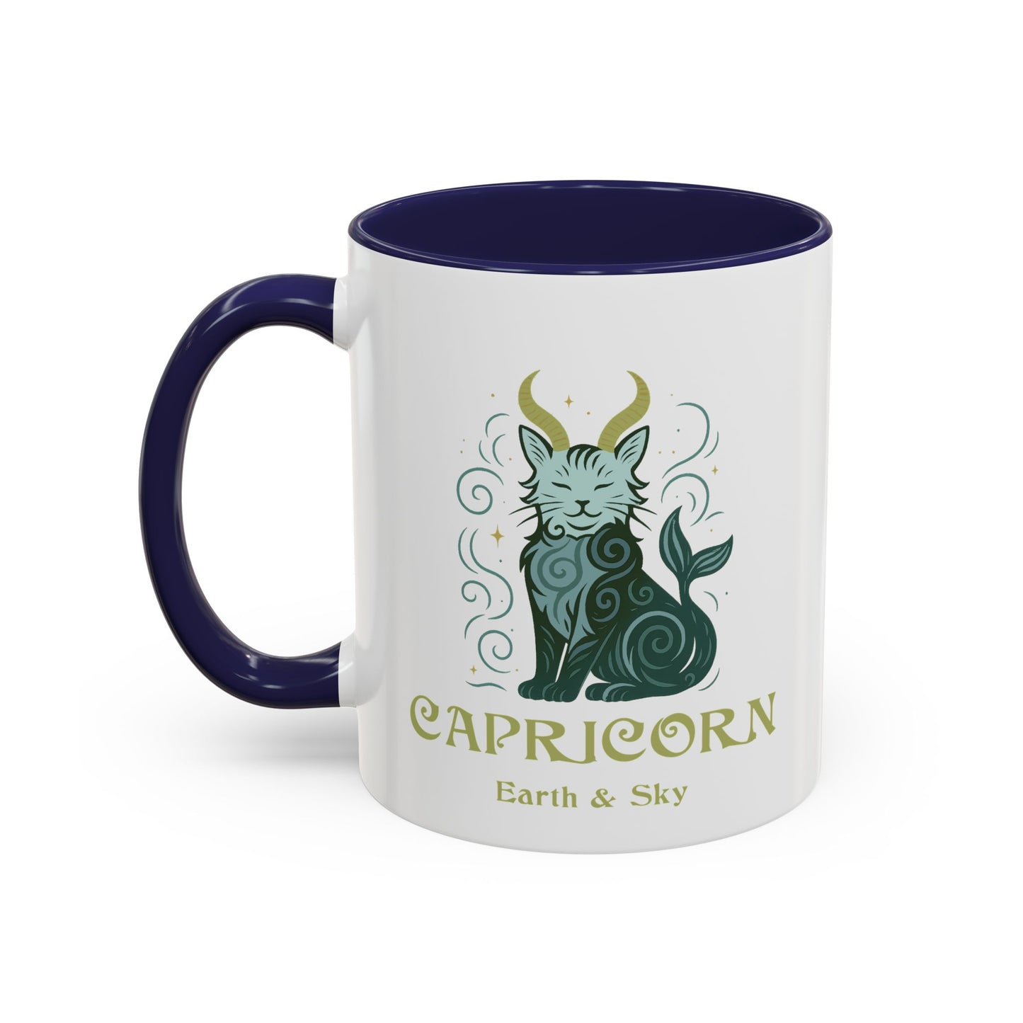 Capricorn Zodiac Cat Mug - Color Pop | Astrological Sign Coffee Cup 11 or 15 oz
