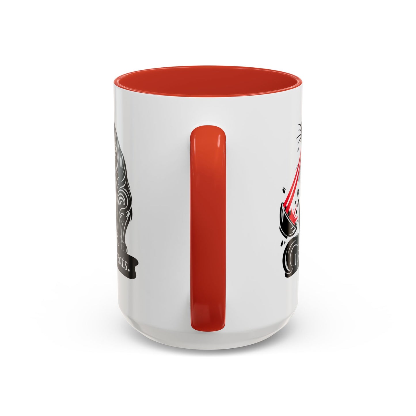 I Said TREATS Cat Laser Eye Mug | Funny Coffee Cup 11 and 15 oz