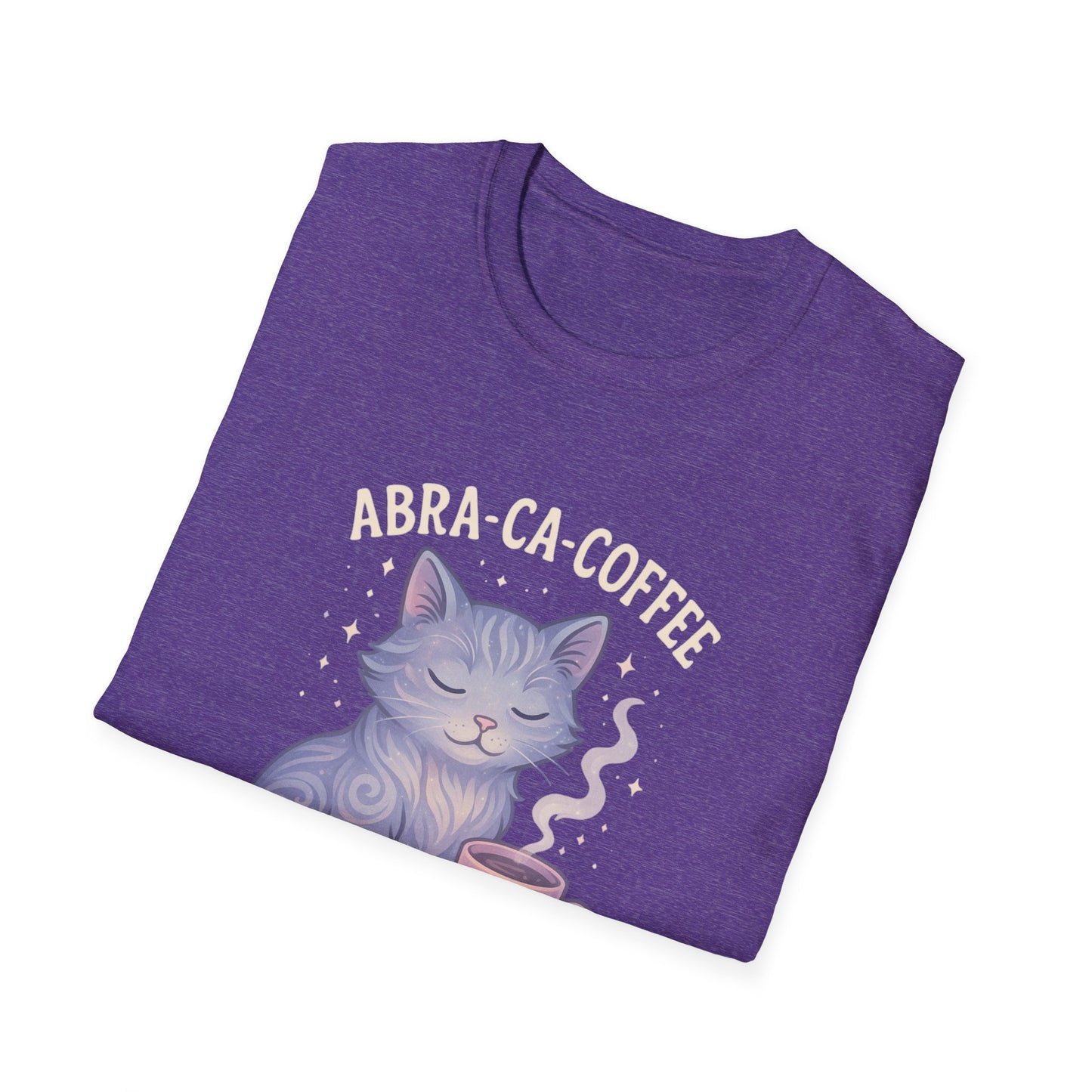 Abra-ca-coffee First T-Shirt | Cute Cat Tee, Pet Lover Gift, Animal Lover Shirt, Coffee Lover Gift