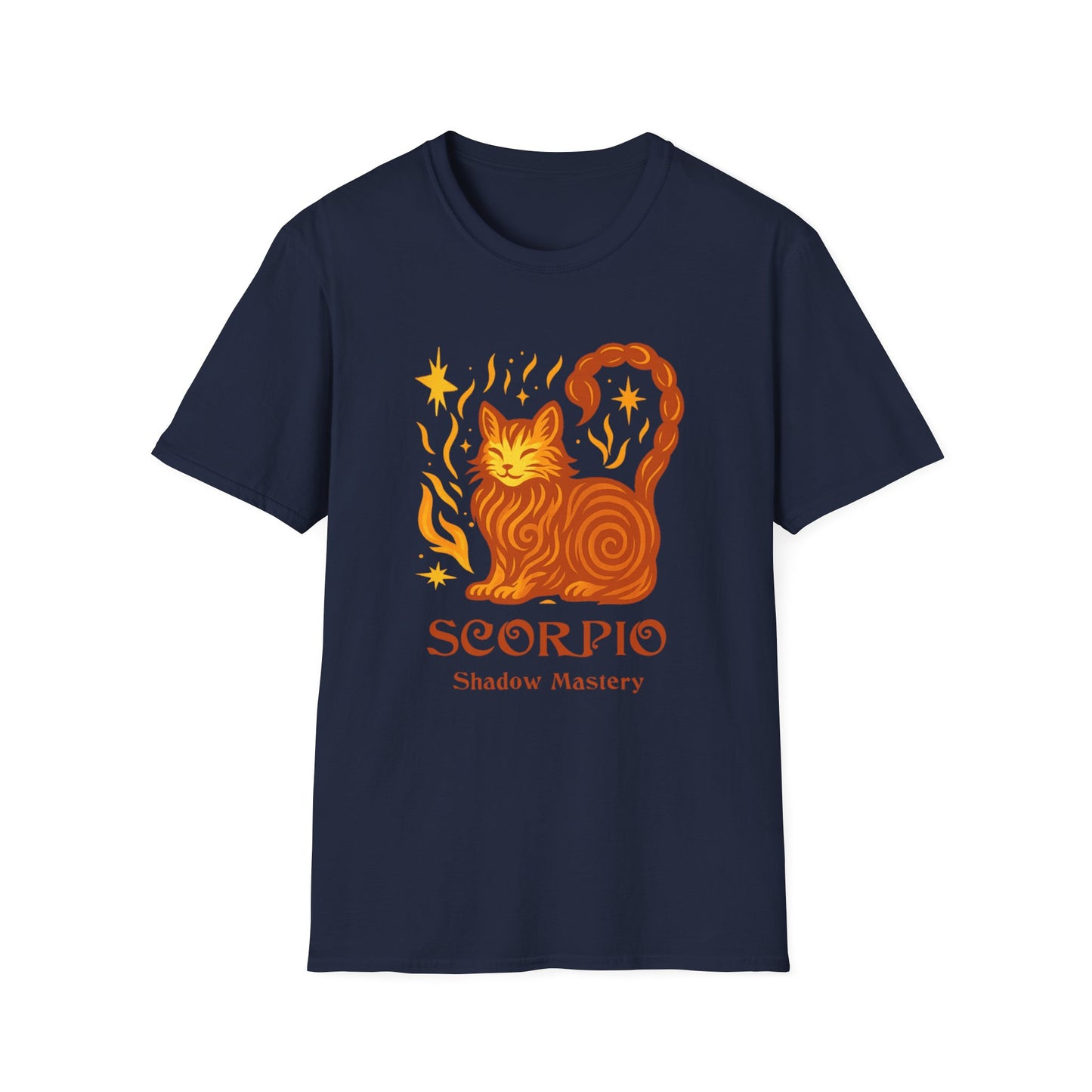 Scorpio Zodiac Cat T-Shirt — Scorpio Astrological Sign with Cat Graphic