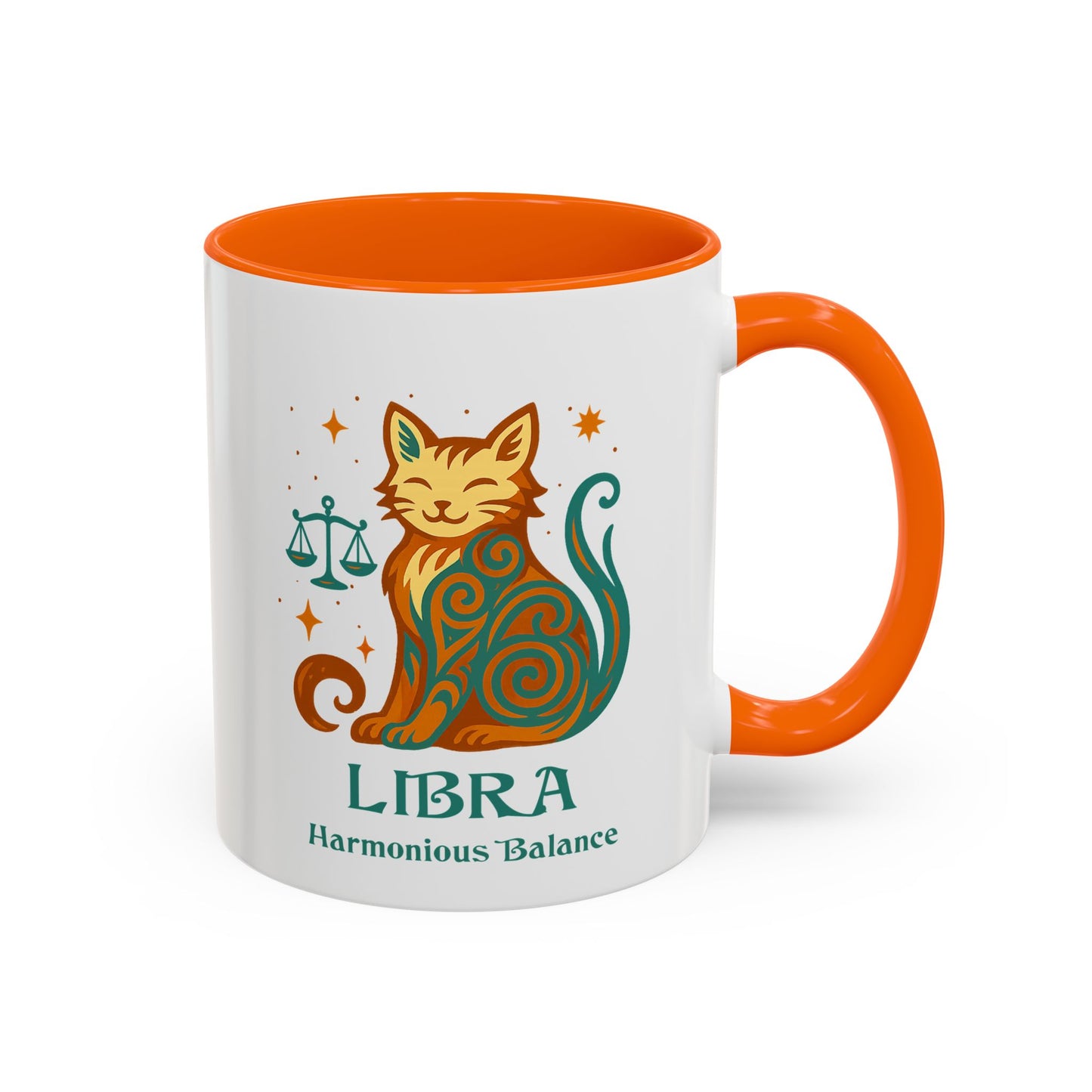 Libra Zodiac Cat Mug - Color Pop | Astrological Sign Coffee Cup 11 or 15 oz