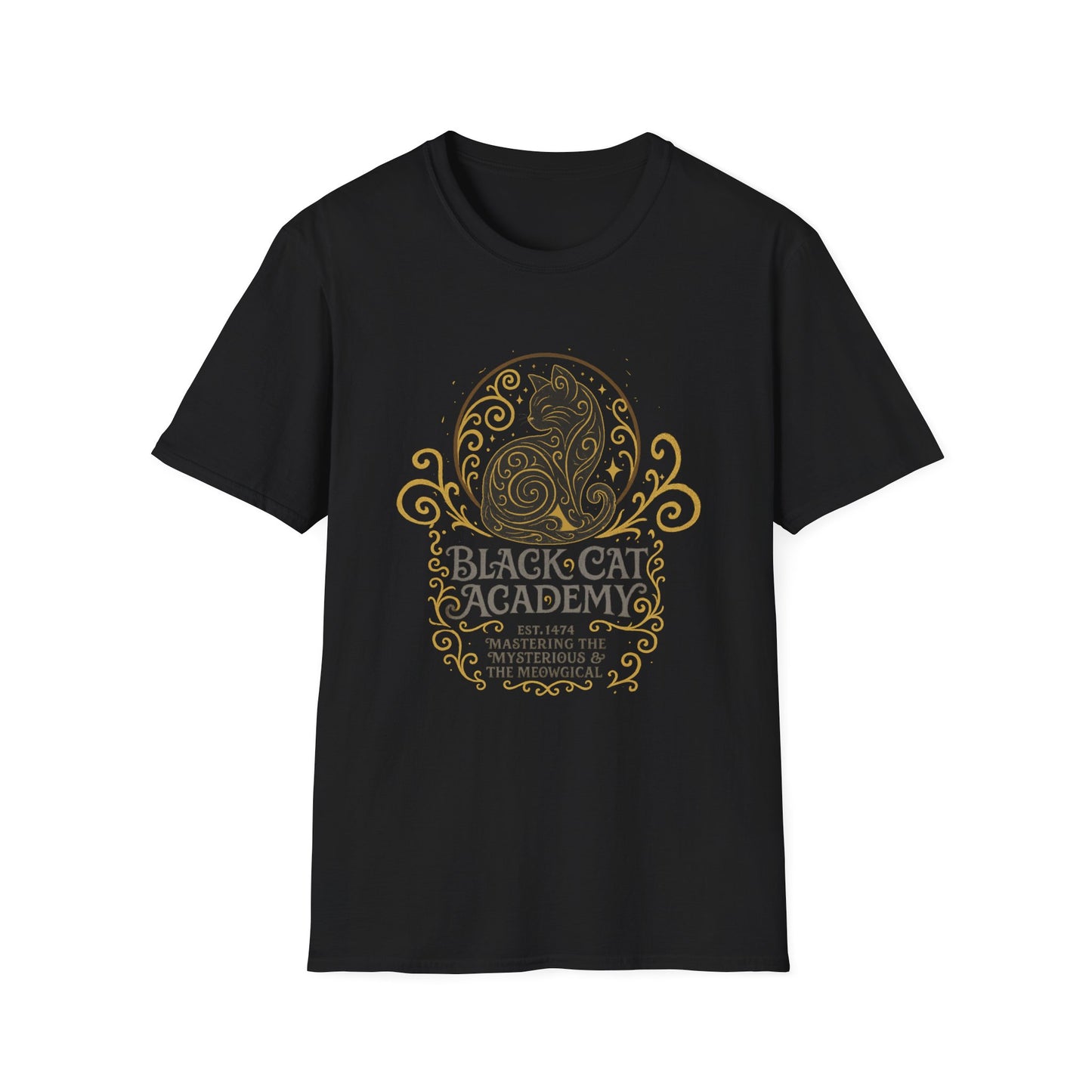 Black Cat Academy Ornate T-Shirt