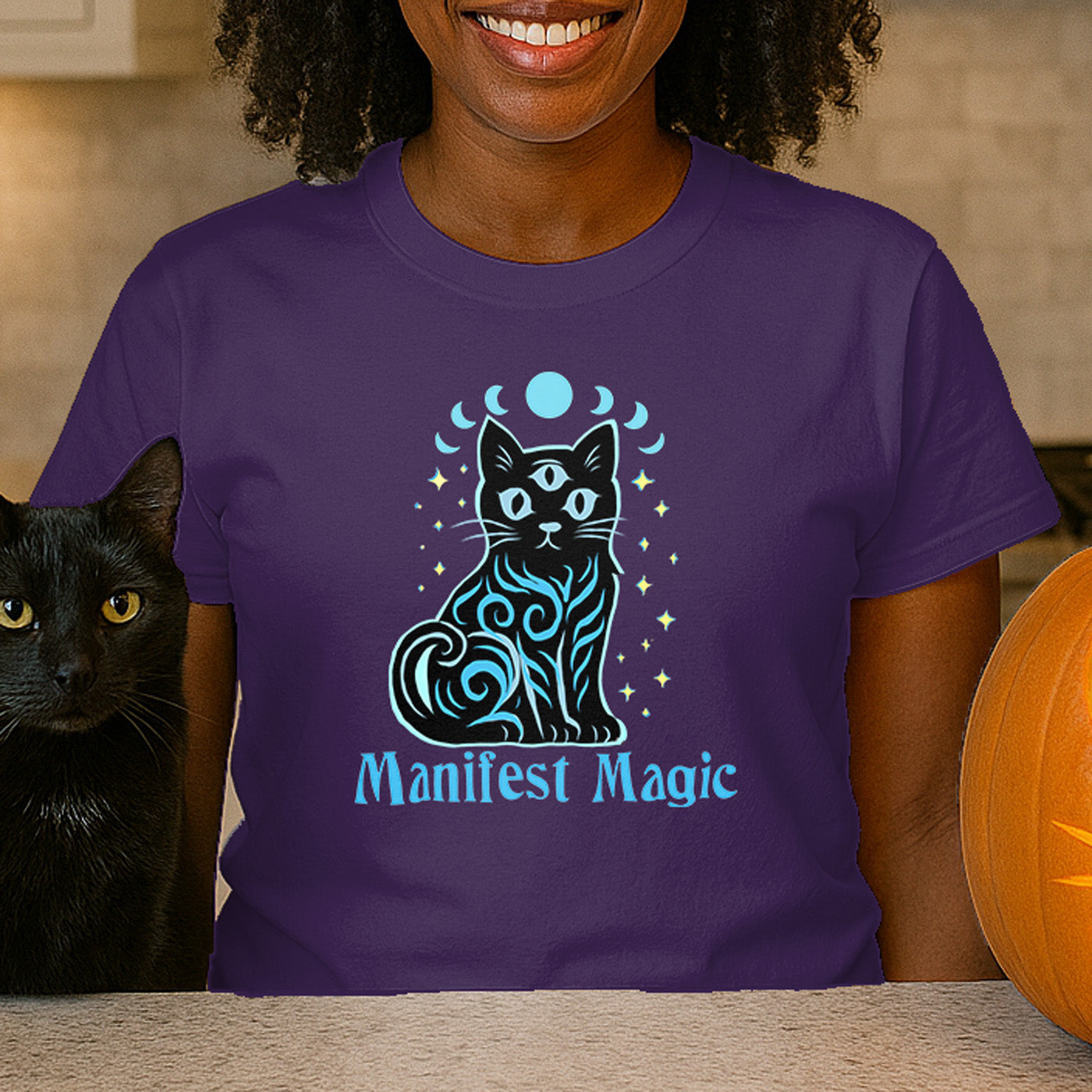 Manifest Magic Cat Tee