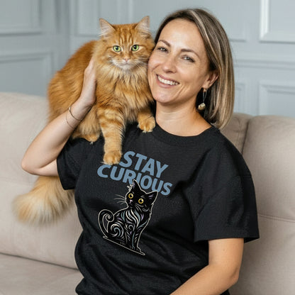 Stay Curious Cat T-Shirt