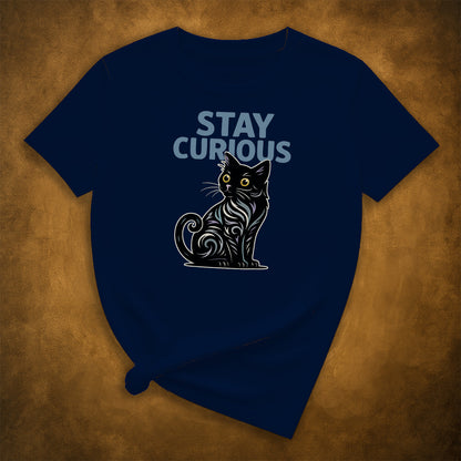 Stay Curious Cat T-Shirt