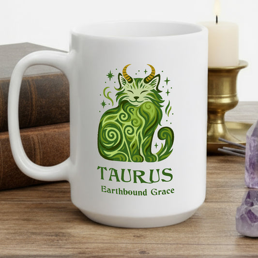 Taurus Zodiac Mug | Astrological Sun Sign Mug 11 oz + 15 oz