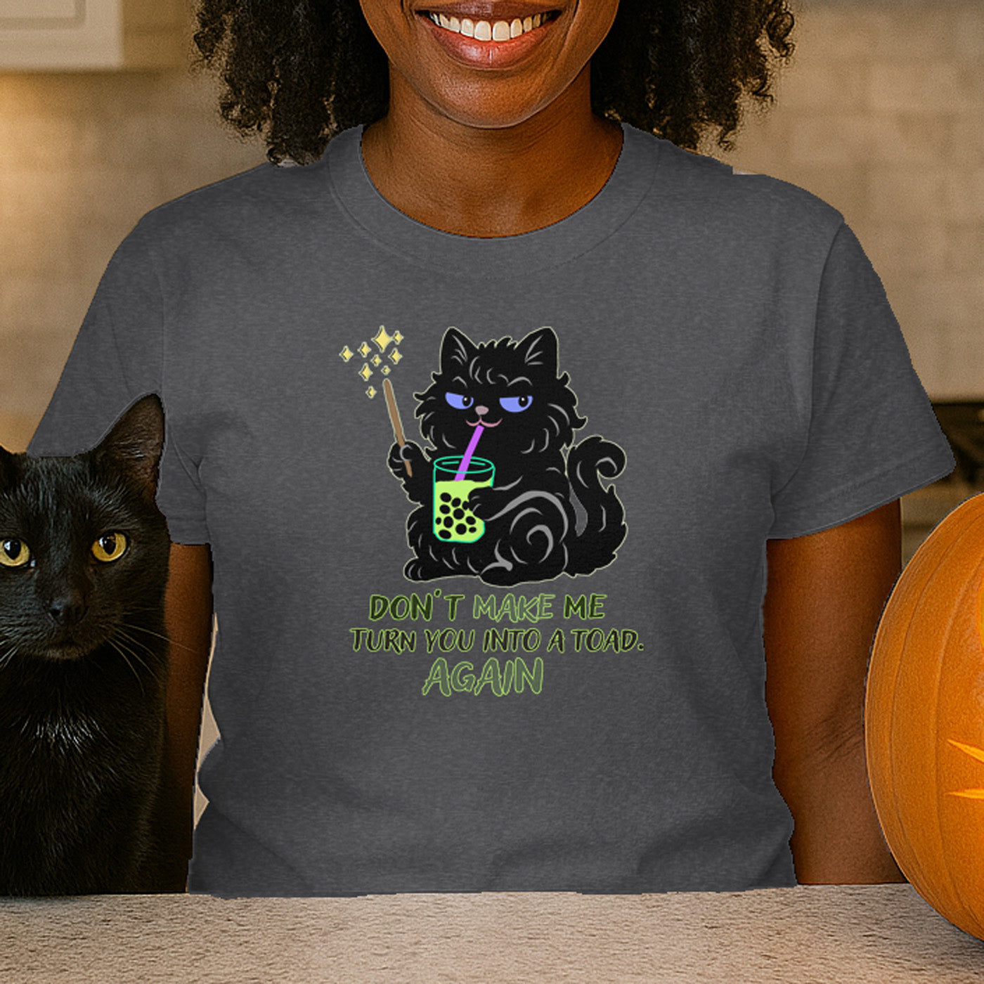 Turn You into a Toad Cat Magic Tee