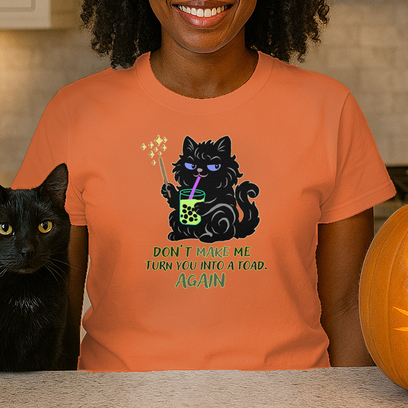 Turn You into a Toad Cat Magic Tee