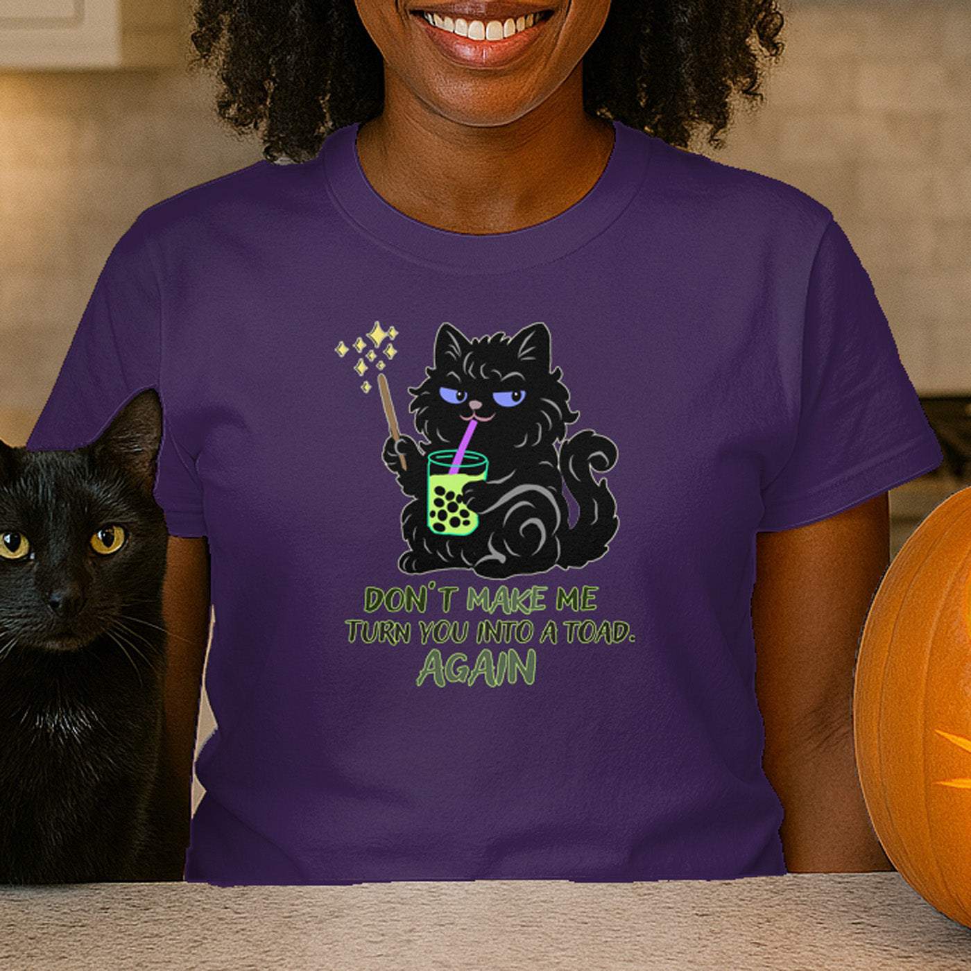 Turn You into a Toad Cat Magic Tee
