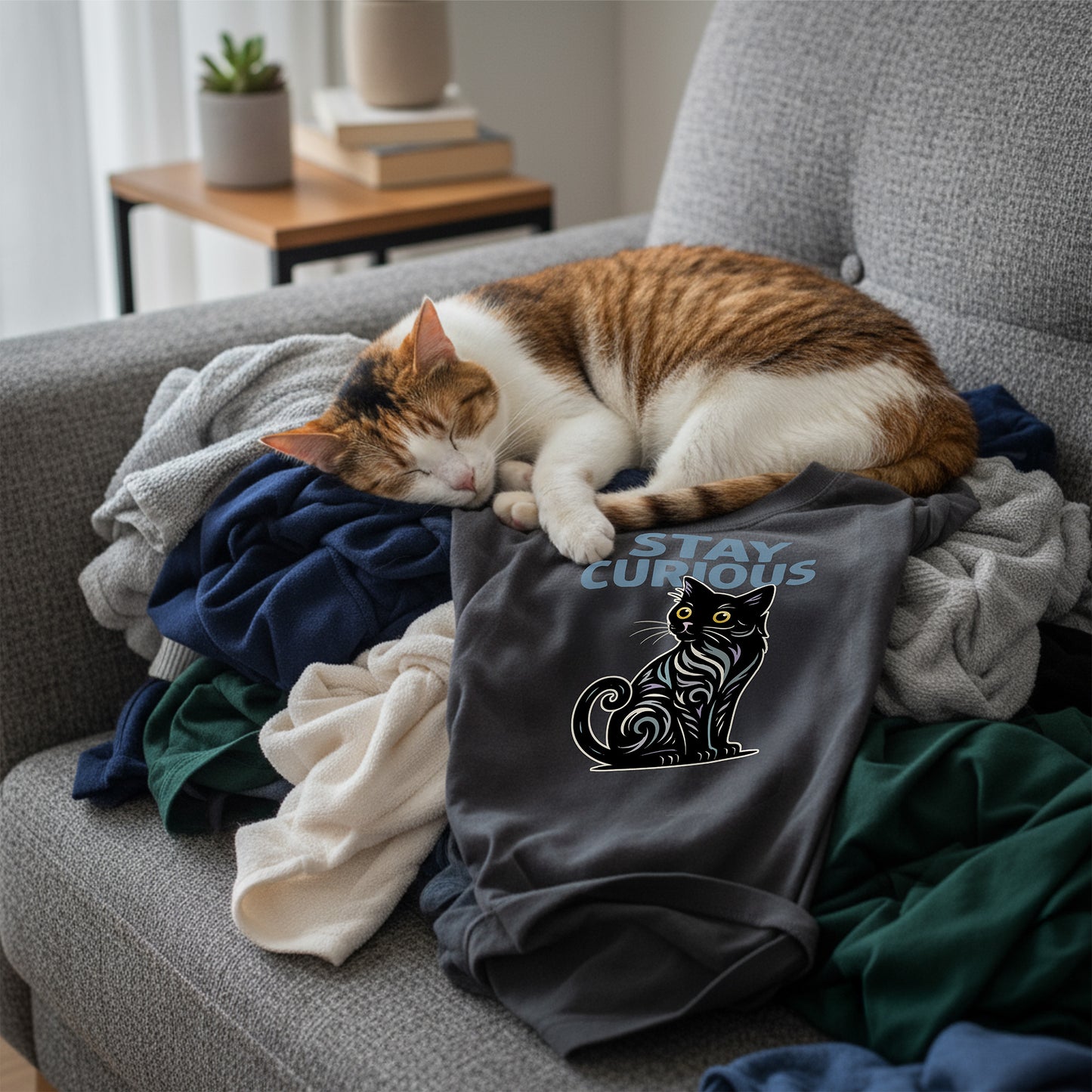 Stay Curious Cat T-Shirt